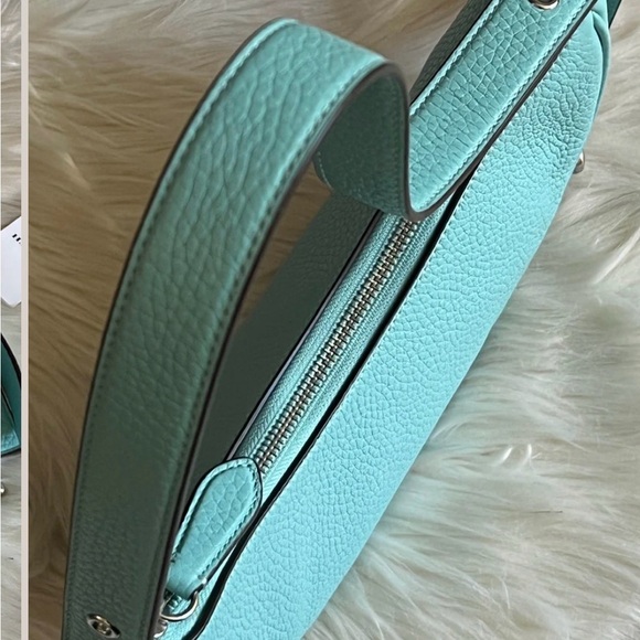 Coach Restored Luna Shoulder Bag • Silver/Faded Blue • Gently Used • Authentic - Picture 6 of 8